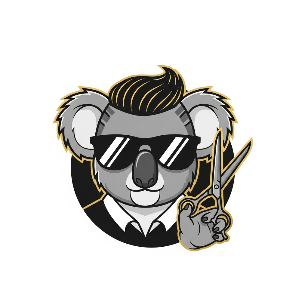 Koala Barber Logo